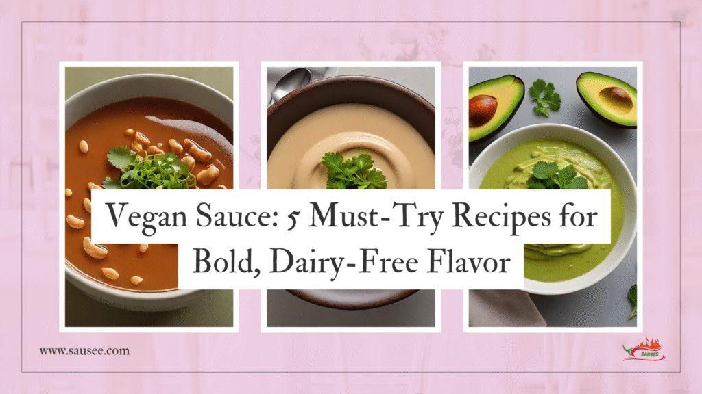 Vegan Sauce: 5 Must-Try Recipes for Bold, Dairy-Free Flavor