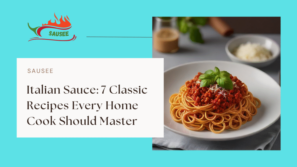 Italian Sauce: 7 Classic Recipes Every Home Cook Should Master